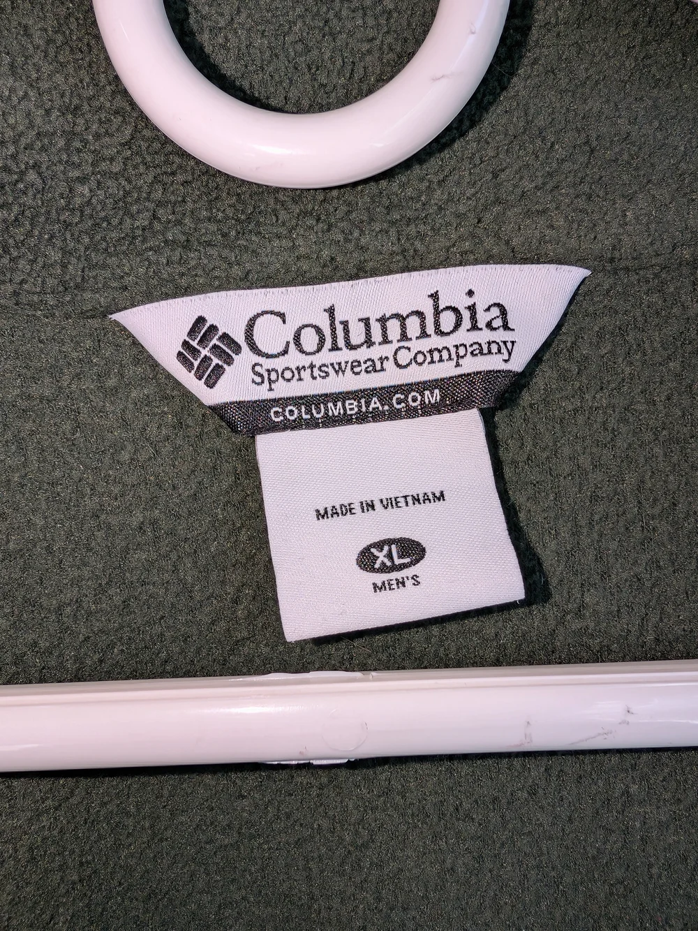 Columbia Men's Olive Green Half-Zip Fleece Pullover Size XL